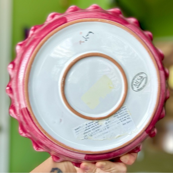 Vintage Strawberry Cottagecore Kitchen Ceramic Bakeware Pie Dish - Picture 4 of 5